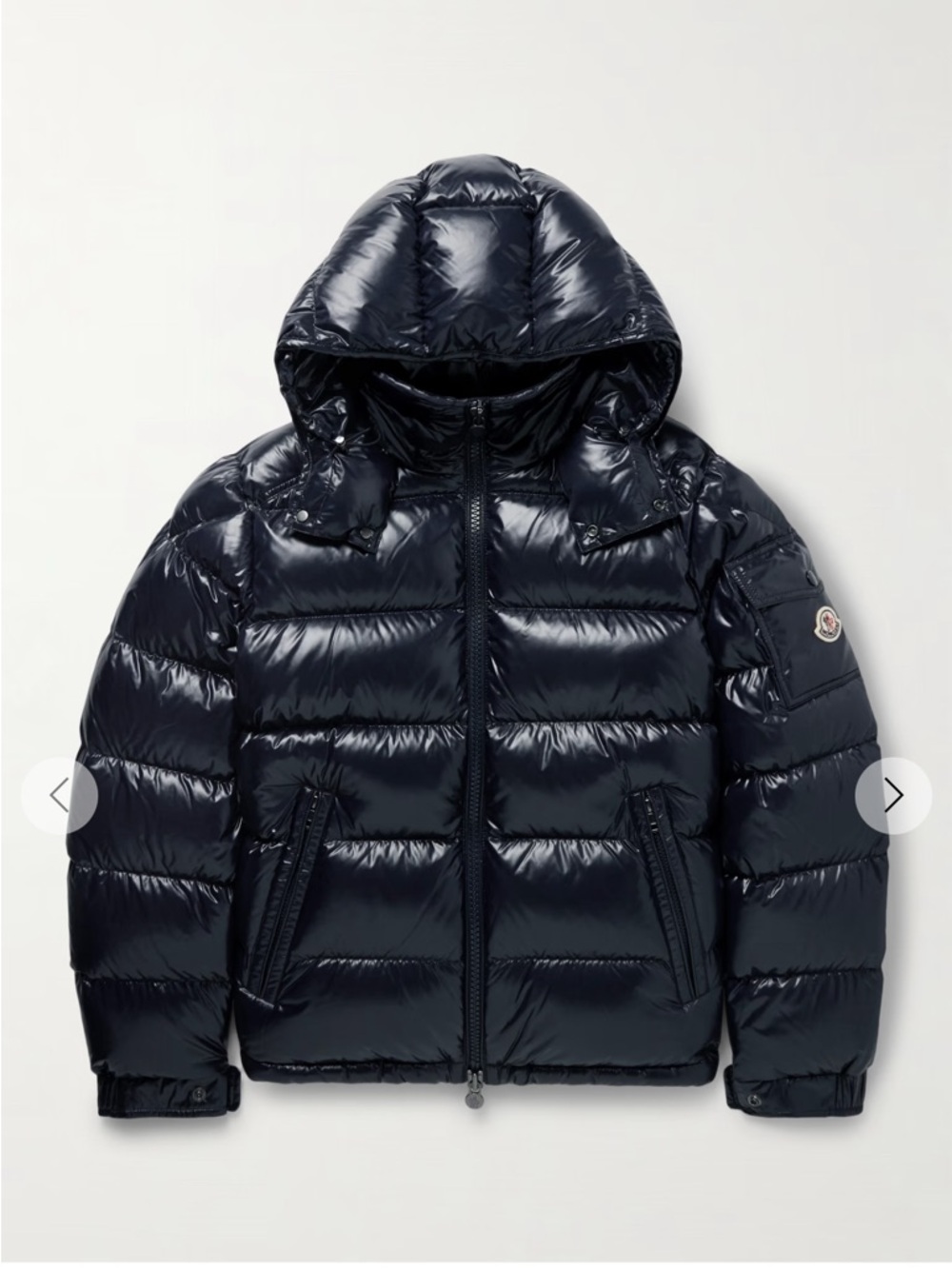 Mens Puffy Hooded Jacket
